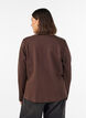 Figurbetonter Cardigan aus Jersey mit dekorativen Kn&ouml;pfen, Braun, Model image number 2