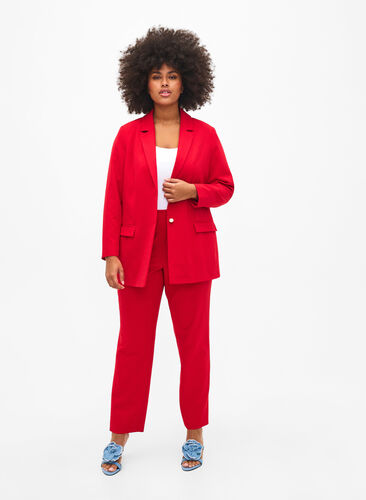 Anzughose mit Taschen, Tango Red, Model image number 0