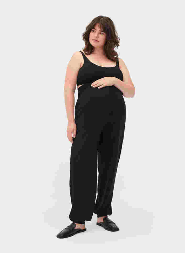 Schwangerschafts-Strickhose, Black, Model