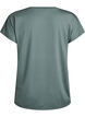 Lockeres Trainings-T-Shirt mit V-Ausschnitt, Gr&uuml;n, Packshot image number 1