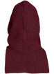 Gestrickte Balaclava mit Kordelzug, Dunkles Bordeaux, Packshot image number 1