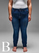 Slim fit Jeans mit normaler Taille, Dark Blue, Model image number 4