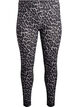 Viskose Leggings mit Leopardendruck, Grau, Packshot image number 0