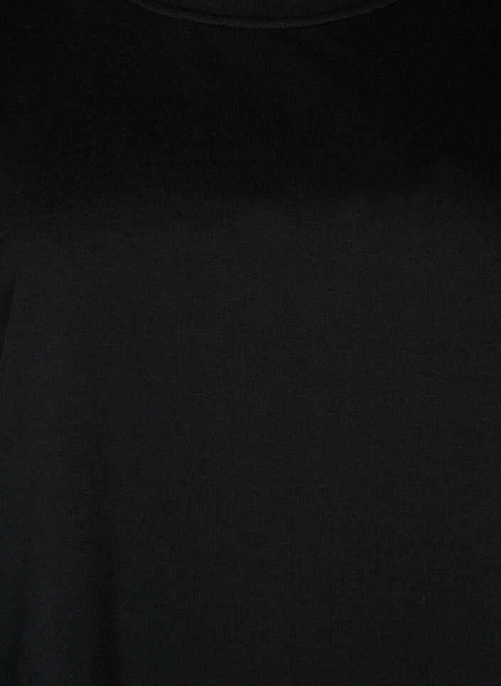 Sweatshirt mit 1/2 Ärmeln, Black, Packshot image number 2
