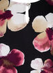 Bluse aus Viskose mit Blumenmuster und Smok, Black Pink FlowerAOP, Packshot image number 2