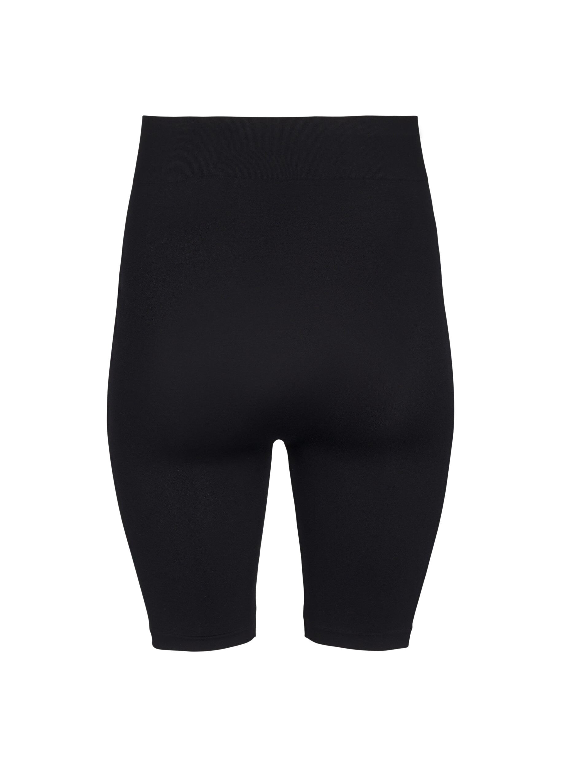 Zizzi Nahtlose Radlerhose, Schwarz, Packshot image number 1
