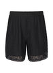 Spitzenshorts mit hohem Taille, Schwarz, Packshot image number 0