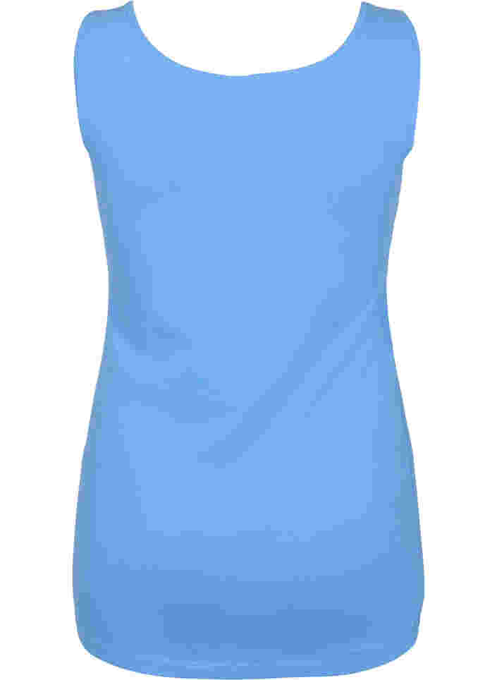 Einfarbiges basic Top aus Baumwolle, Ultramarine, Packshot image number 1