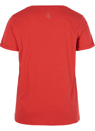 T-Shirt mit Aufdruck, Flame Scarlet, Packshot image number 1