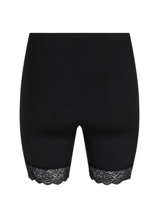 Light Shapewear Shorts mit Spitzensaum, Black, Packshot image number 1