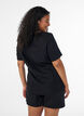 Schlaf-Top aus Bio-Baumwolle mit Lochstickerei, Schwarz, Model image number 2
