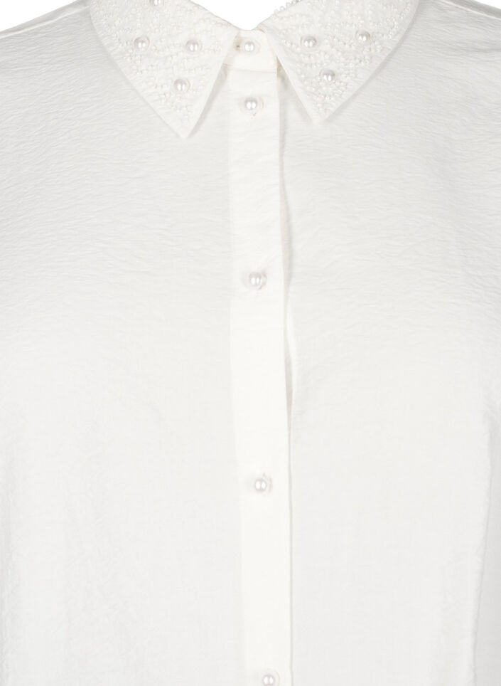 Hemd mit Perlen, Snow White, Packshot image number 2