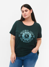 Baumwoll-T-Shirt mit Druck, Scarab W. Org. Love, Model