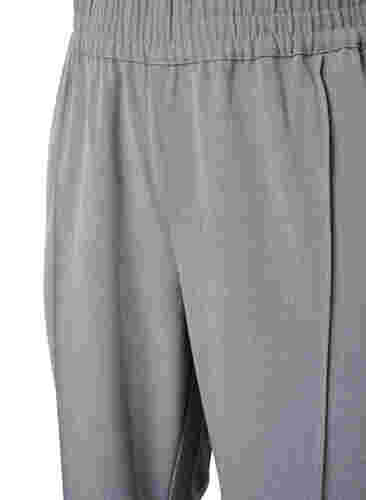 Graue melierte Hose mit elastischem Bund, Medium Grey Melange, Packshot image number 2