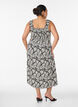 Sommerkleid mit breiten Tr&auml;gern, Schwarz, Model image number 1
