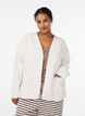 Lockere Strickjacke mit Taschen, Vanille, Model image number 0