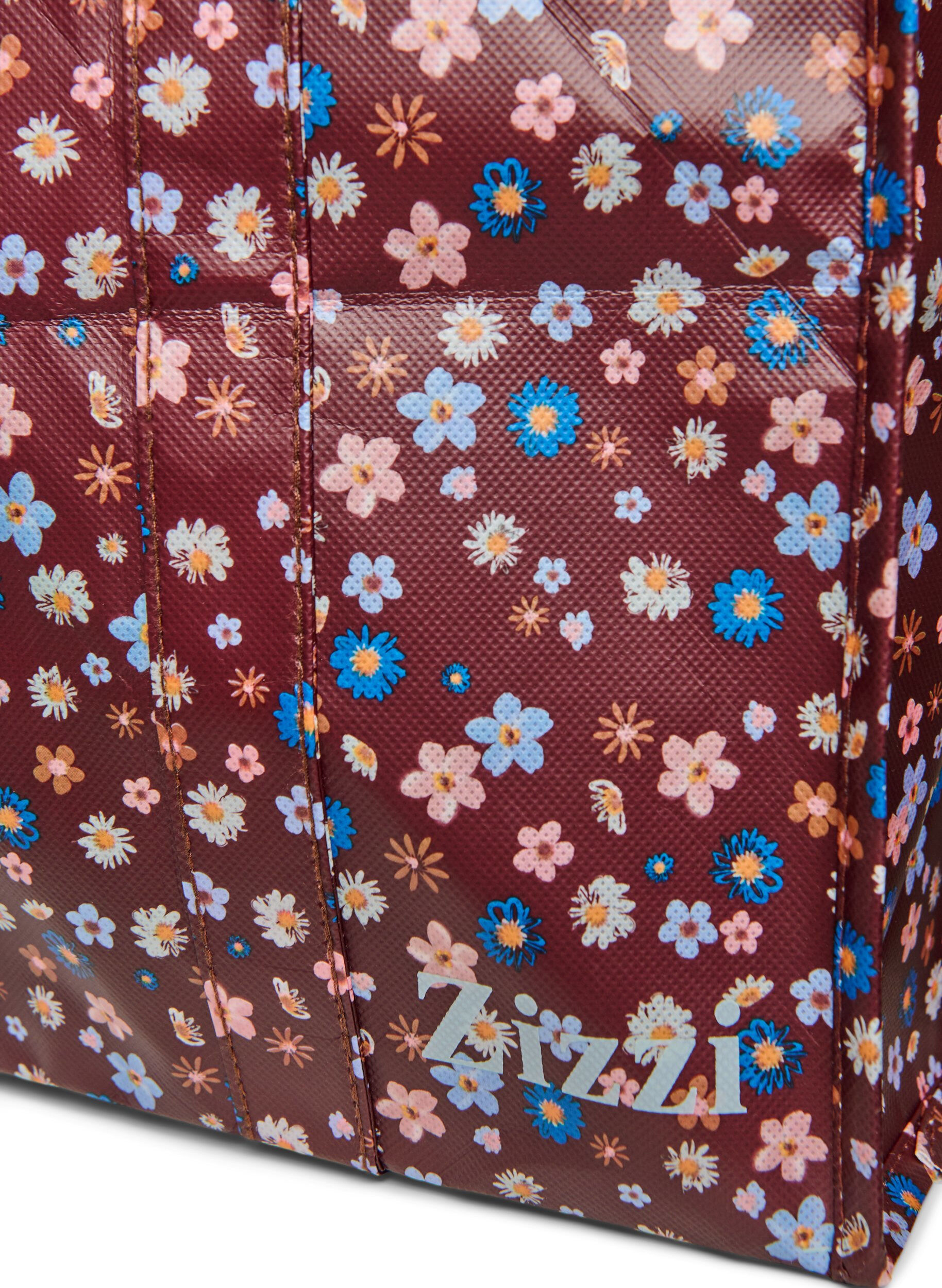 ZizziEinkaufstasche mit Rei&szlig;verschluss, Braun, Packshot image number 2