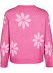 Geblümte Bluse aus Strick, Raspberry Rose Comb, Packshot image number 1