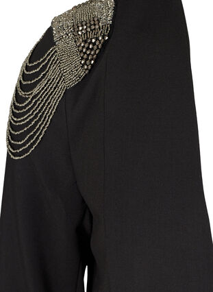 Blazer mit Perlen, Black, Packshot image number 2
