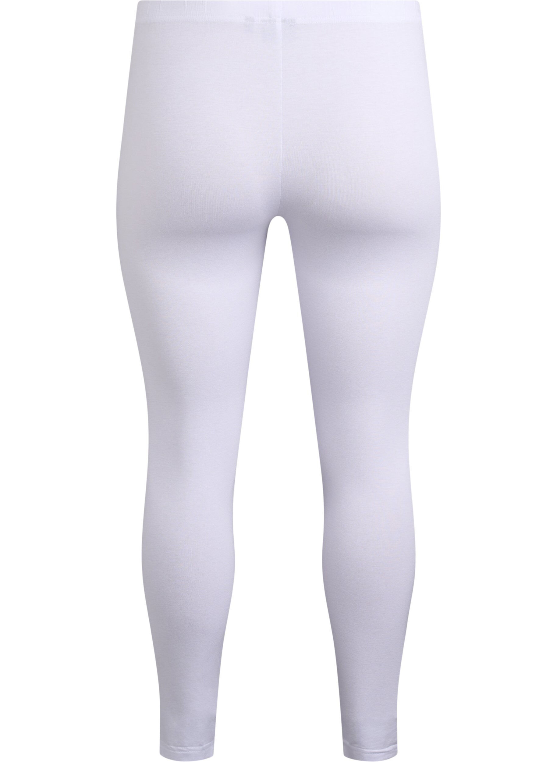 Zizzi Basic Leggings aus Viskose, Wei&szlig;, Packshot image number 1
