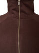 Sweatjacke mit hohem Kragen und Rei&szlig;verschluss, Braun, Packshot image number 2