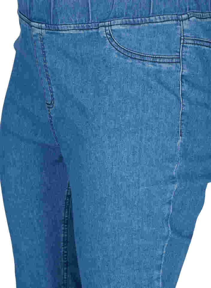 Jeggings aus Baumwollmischung mit Gesäßtaschen, Blue denim, Packshot image number 2