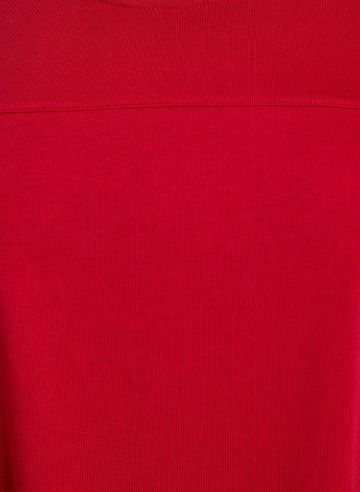 Jerseykleid mit kurzen Ärmeln und Taschen, Rot, Packshot image number 2