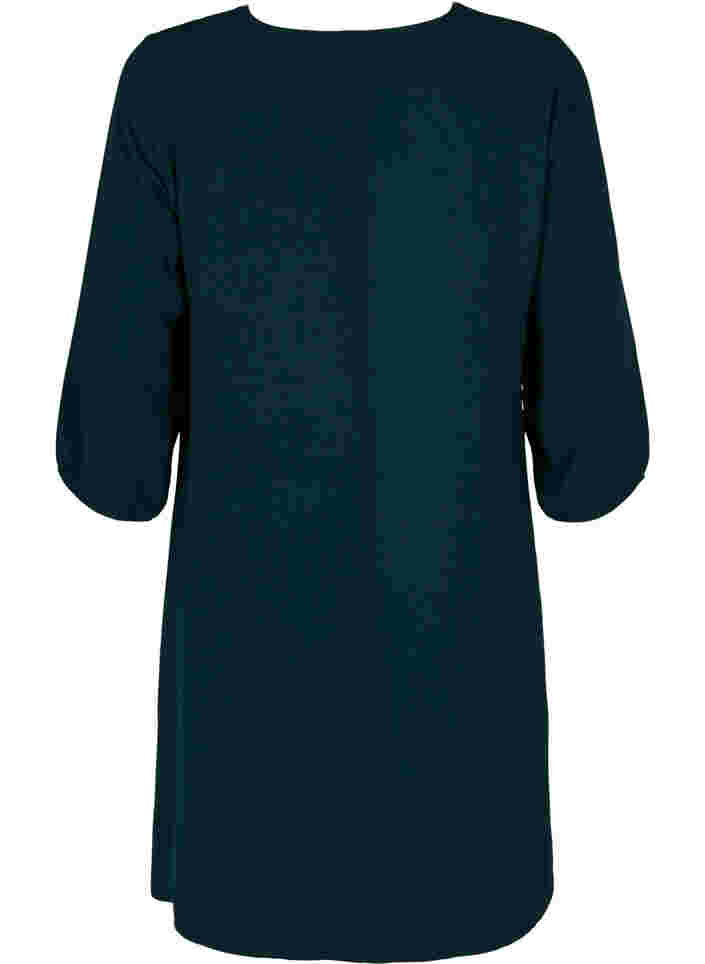 Kleid mit Spitze und 3/4 Ärmeln, Scarab, Packshot image number 1