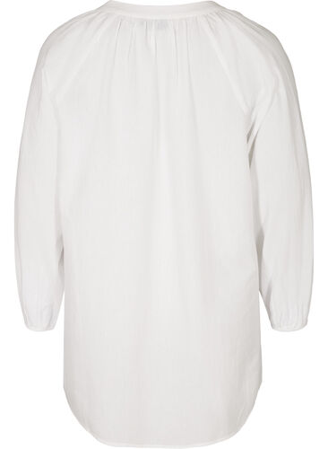 Tunika aus Baumwolle, Bright White, Packshot image number 1