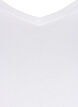 Einfarbiges basic T-Shirt aus Baumwolle, Wei&szlig;, Packshot image number 2