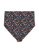 Extra hoch taillierter Bikini-Slip mit Blumenmuster, Braun, Packshot image number 1