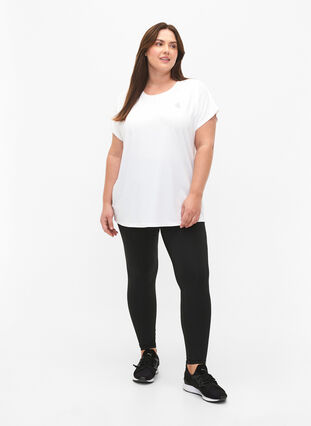 Kurzärmliges Trainings-T-Shirt, Bright White, Model image number 2