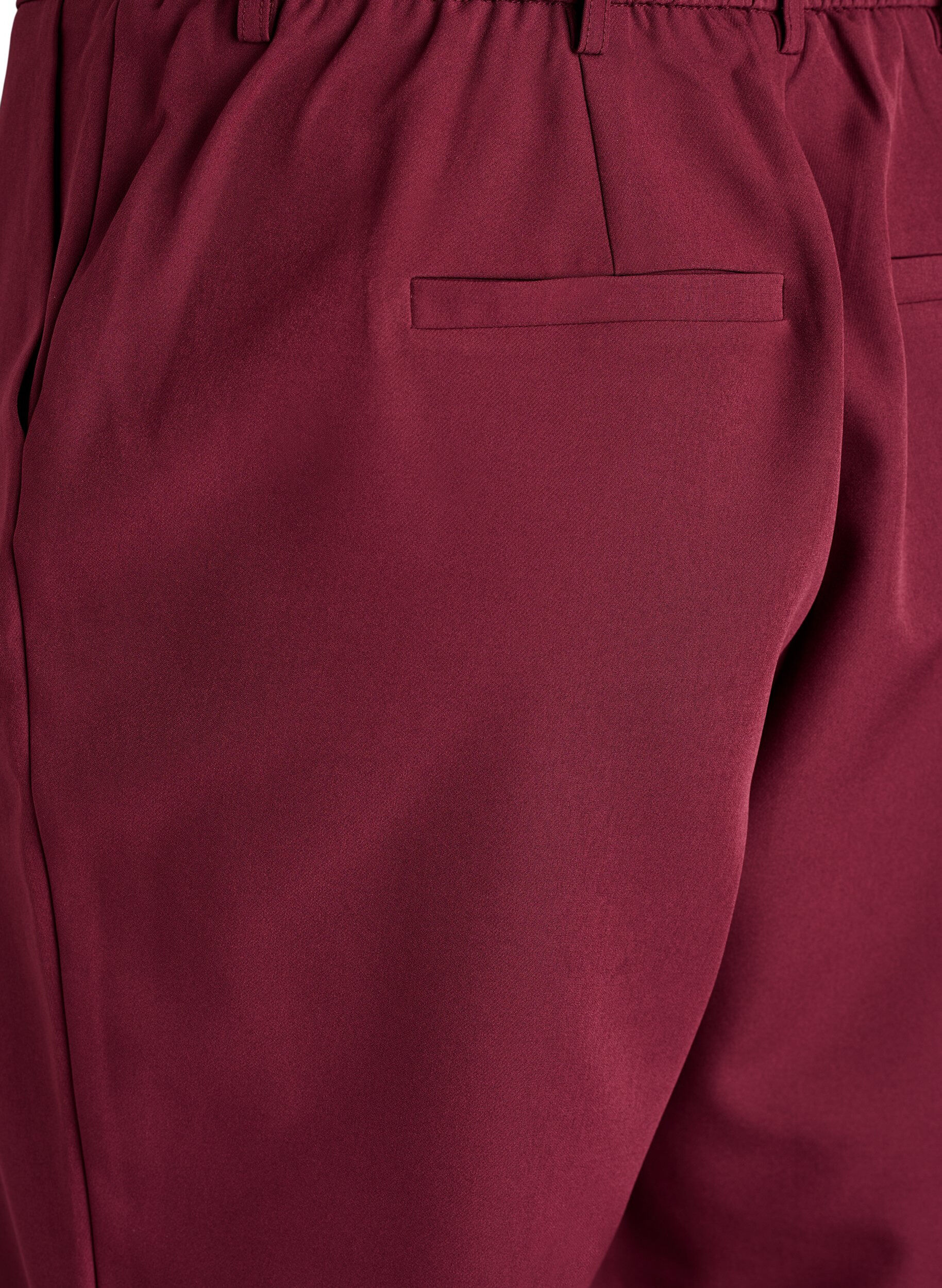 ZizziHose mit Taschen und geraden Beinen, Rot, Packshot image number 3