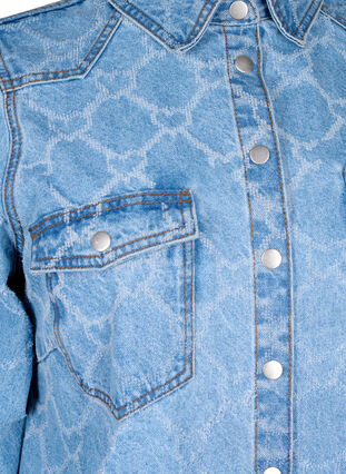 Jeanskleid in Destroyed-Muster, Blue denim, Packshot image number 2