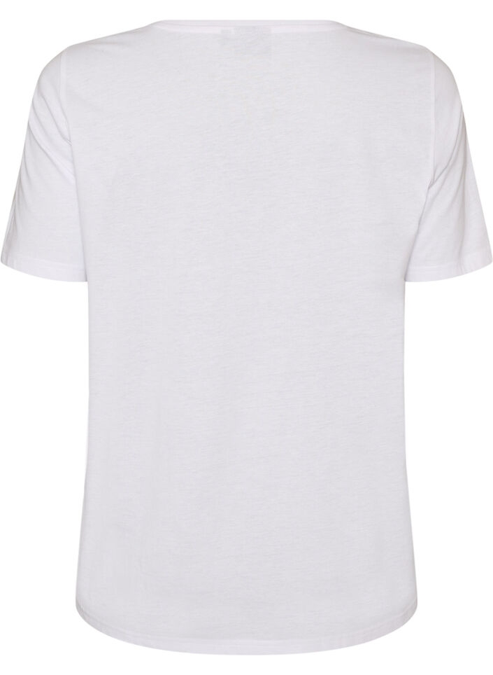 T-Shirt mit Print, Wei&szlig;, Packshot image number 1