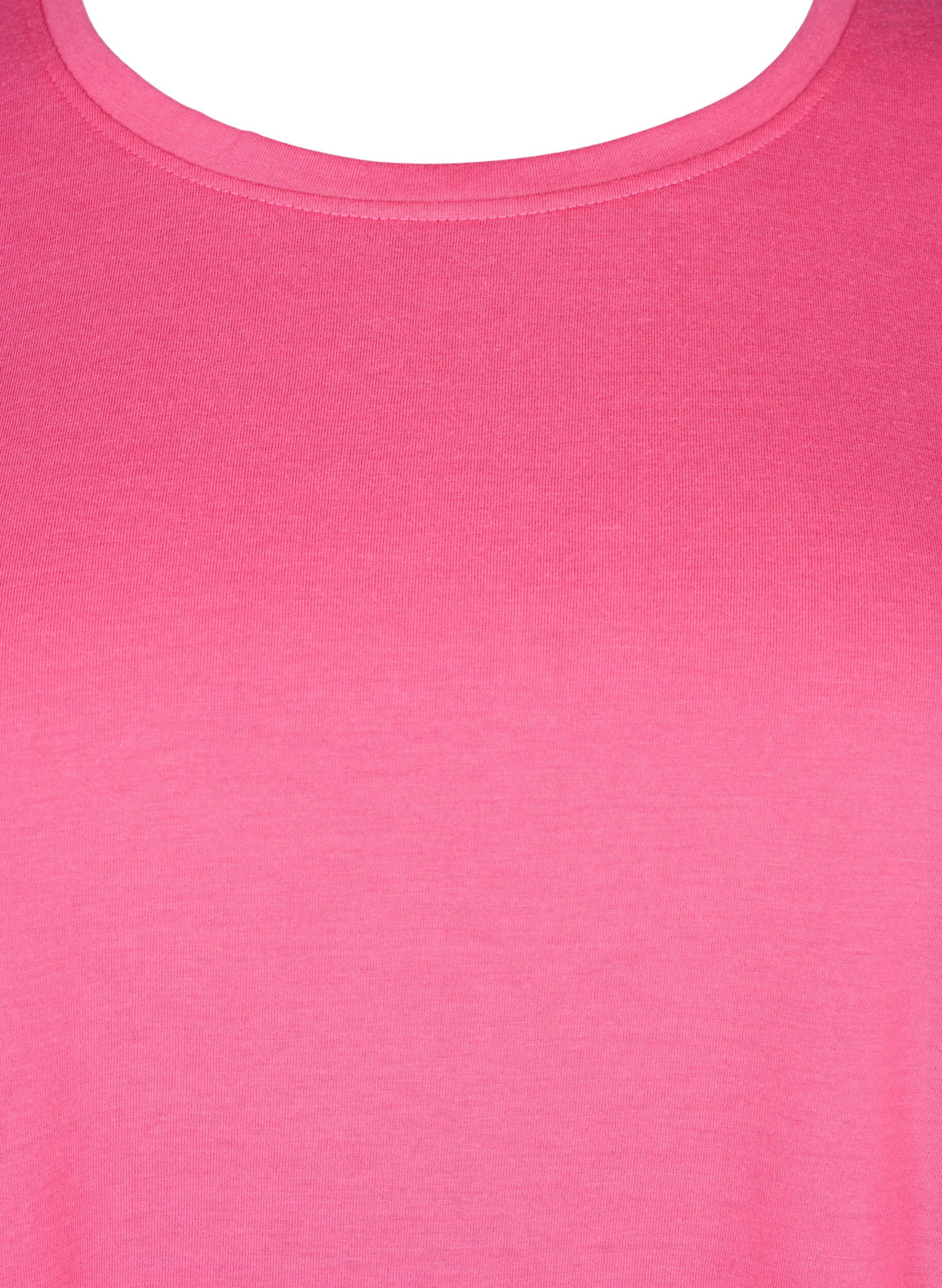 Zizzi FLASH - T-Shirt mit Rundhalsausschnitt, Hot Pink, Packshot image number 2
