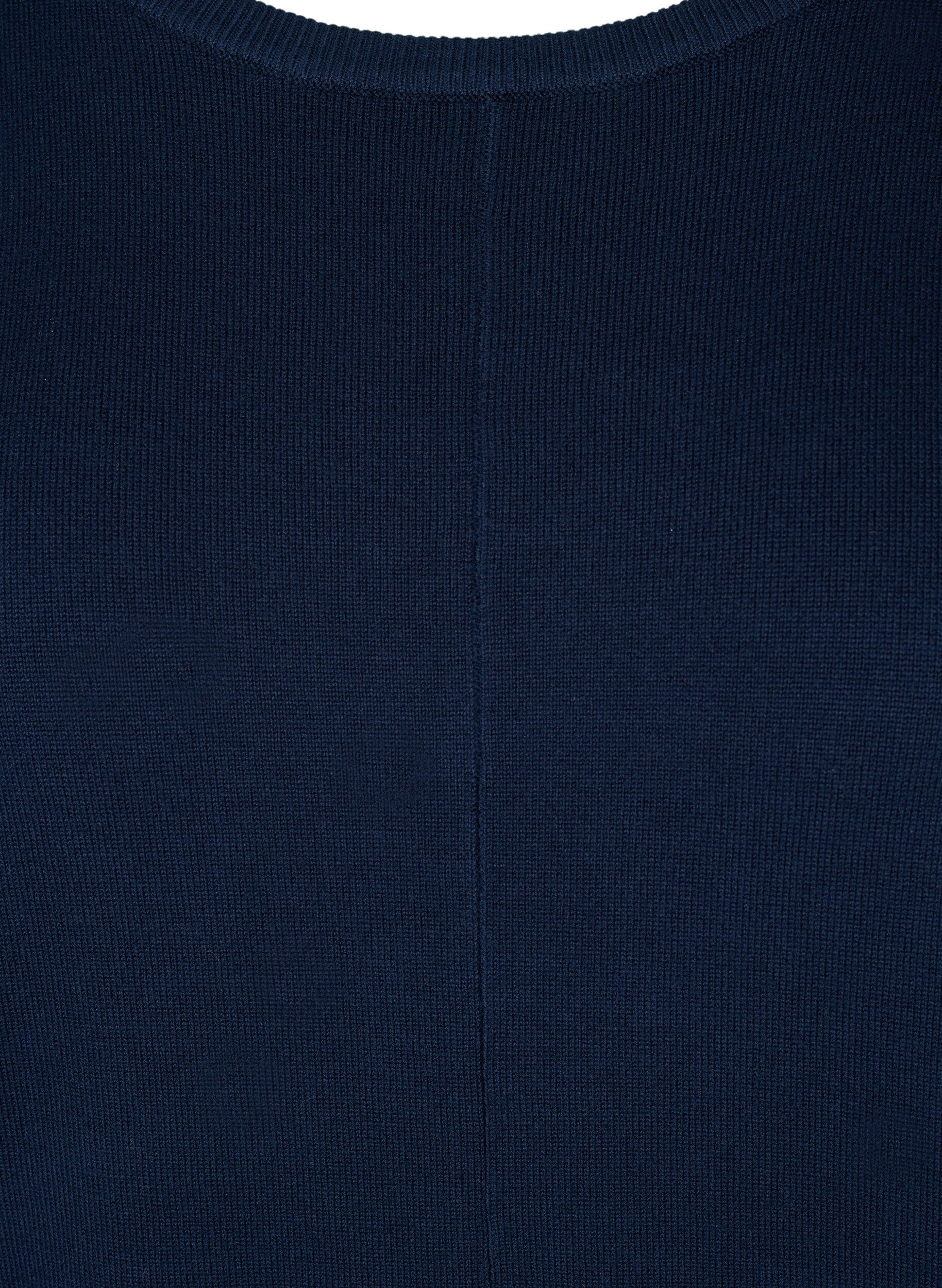 Zizzi Strickbluse , Navy Blazer, Packshot image number 2