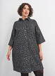 Kleid aus Denim mit Pailletten und 3/4-&Auml;rmeln, Schwarz, Model image number 0