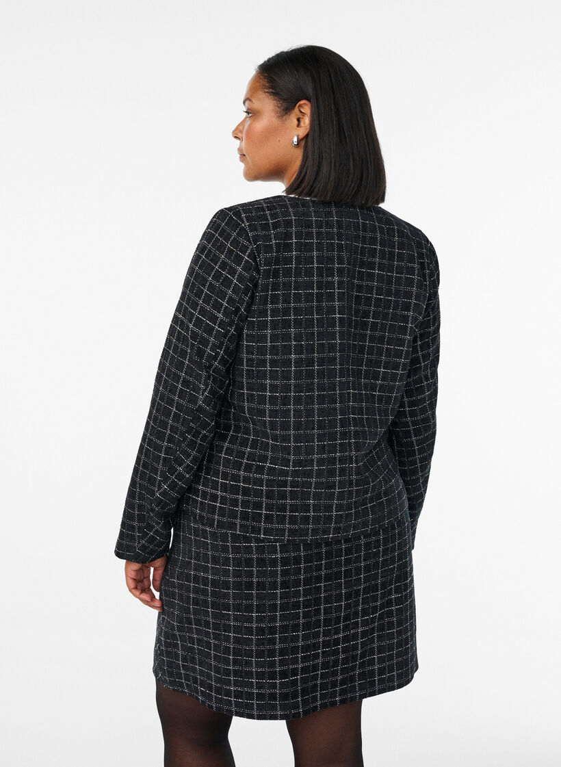 Karierter Rock, Schwarz, Model image number 2