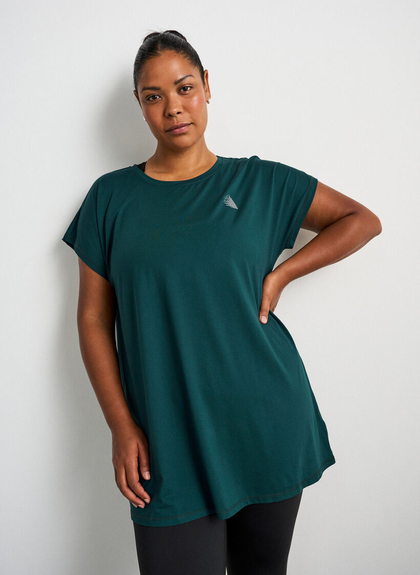 Langes Trainingsshirt, Gr&uuml;n, Model image number 0