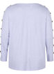 Langarm Bluse mit Knopfdetails, Cosmic Sky Melange, Packshot image number 1