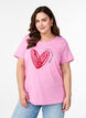 Baumwoll-T-Shirt mit Motiv, Begonia P. w. Heart, Model image number 0