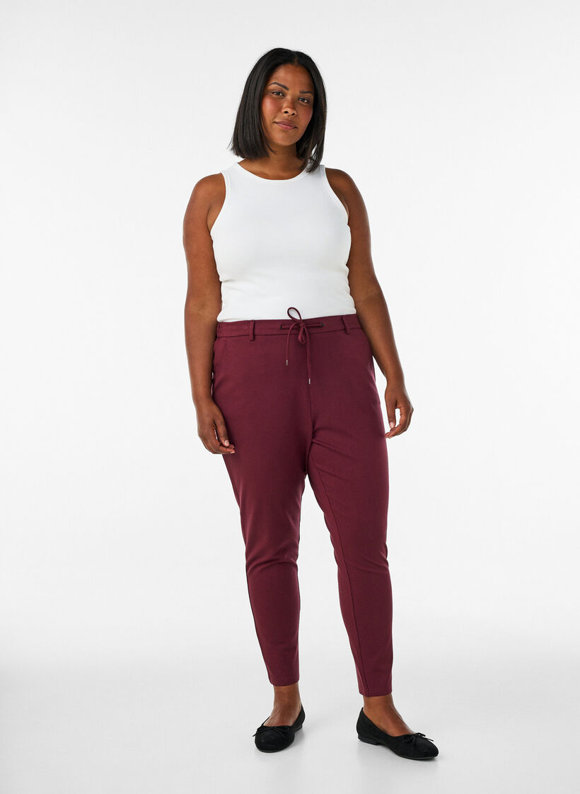 Cropped Maddison Hose, Rot, Model image number 0