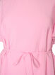 Kn&ouml;chellanges Kleid mit Fl&uuml;gel&auml;rmeln und Bindeg&uuml;rtel, Pink, Packshot image number 2
