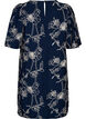 Kurzes A-Linienkleid mit Stickmuster, Blau, Packshot image number 1