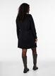 Strickkleid aus Baumwoll-Viskose-Mischung, Schwarz, Model image number 2