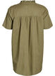 A-förmige Tunika mit kurzen Ärmeln und Knöpfen, Grün, Packshot image number 1