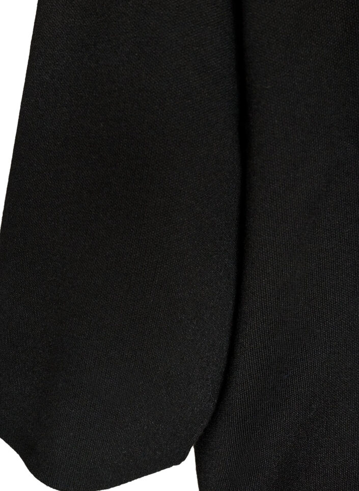 Strickbluse aus einer Viskosemischung mit Rollkragen, Schwarz, Packshot image number 3