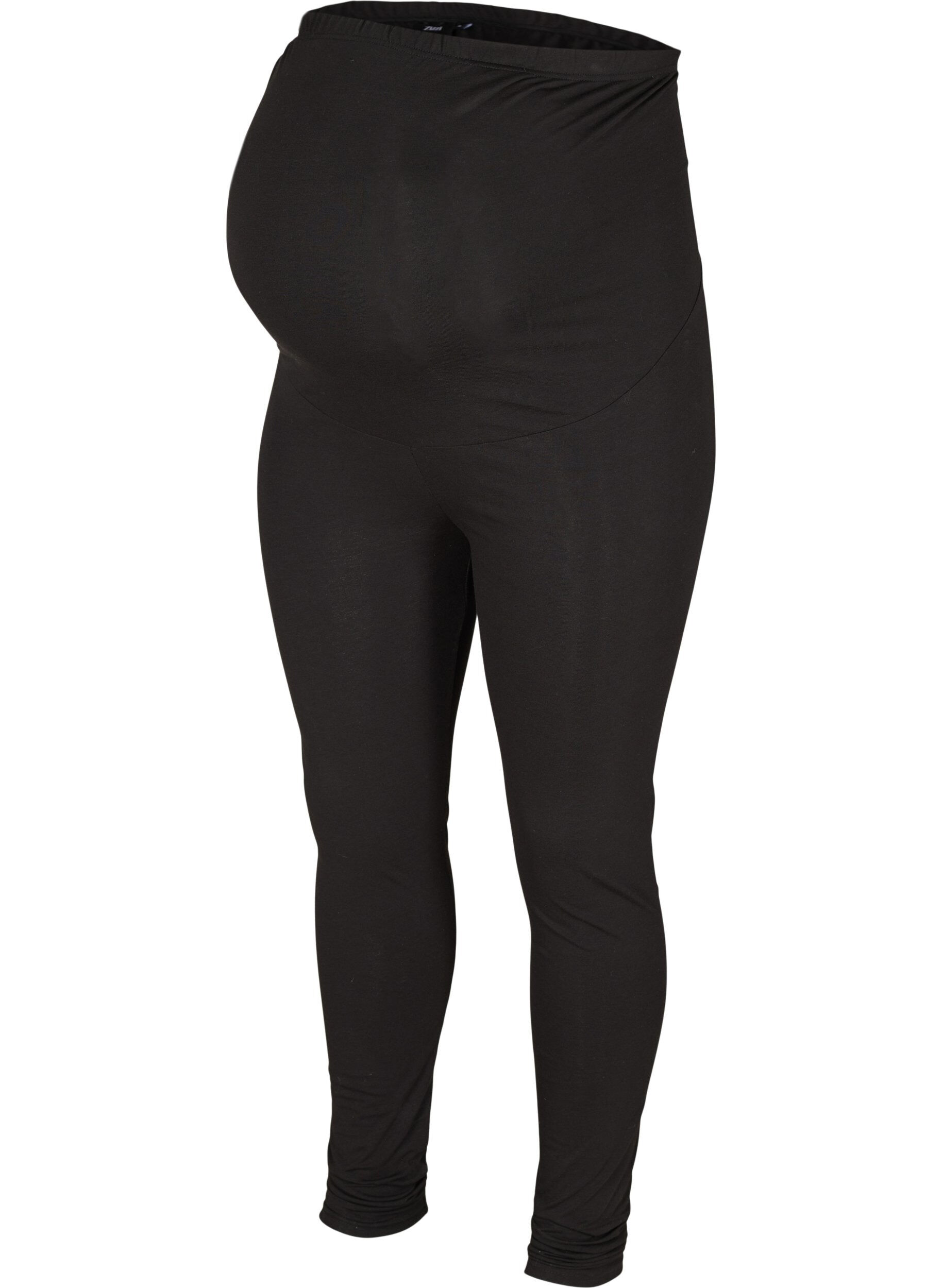 Zizzi Umstandsleggings aus Baumwolle, Black, Packshot image number 0