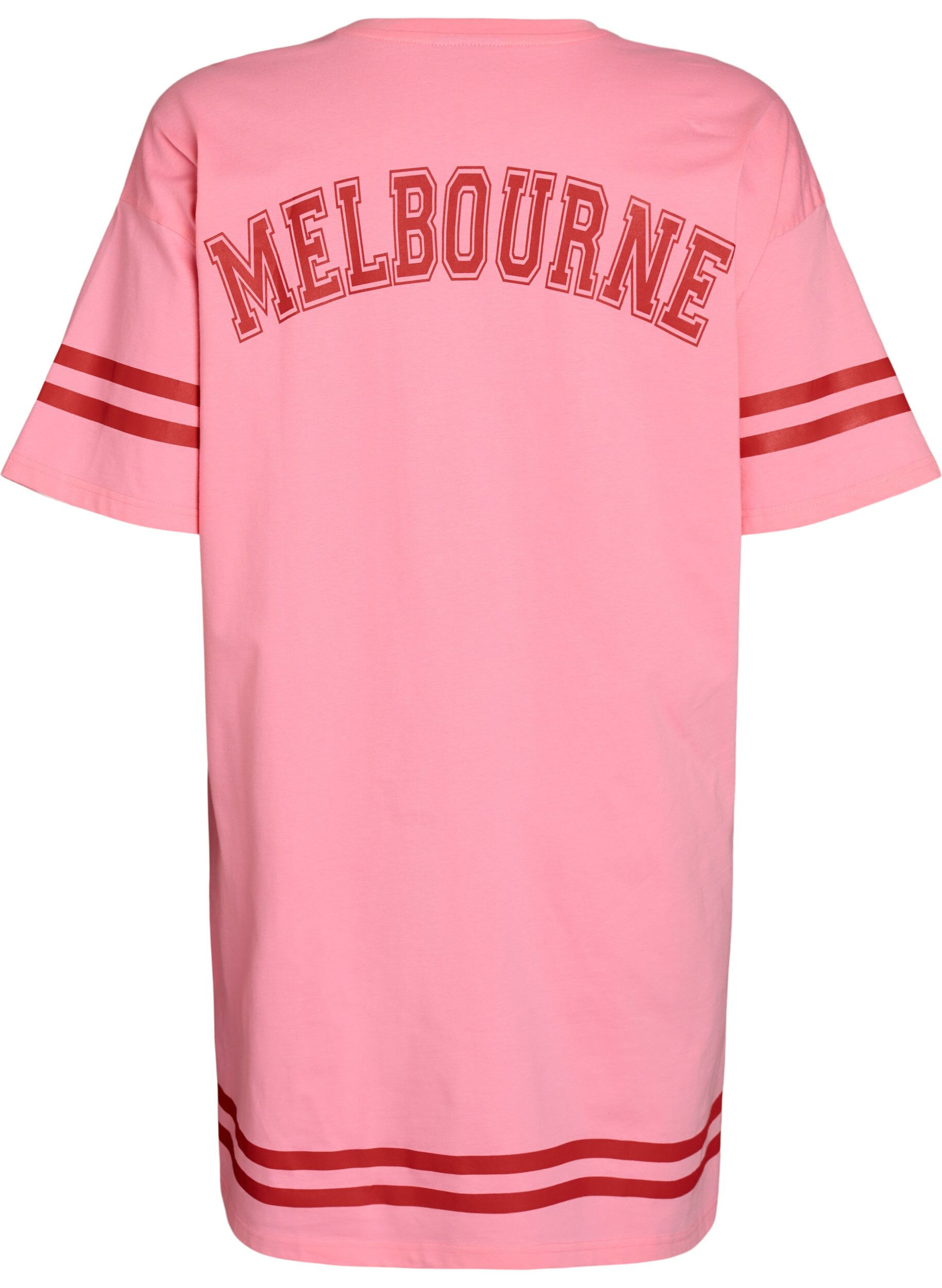 ZizziSportliches T-Shirtkleid aus Baumwolle, Pink, Packshot image number 1